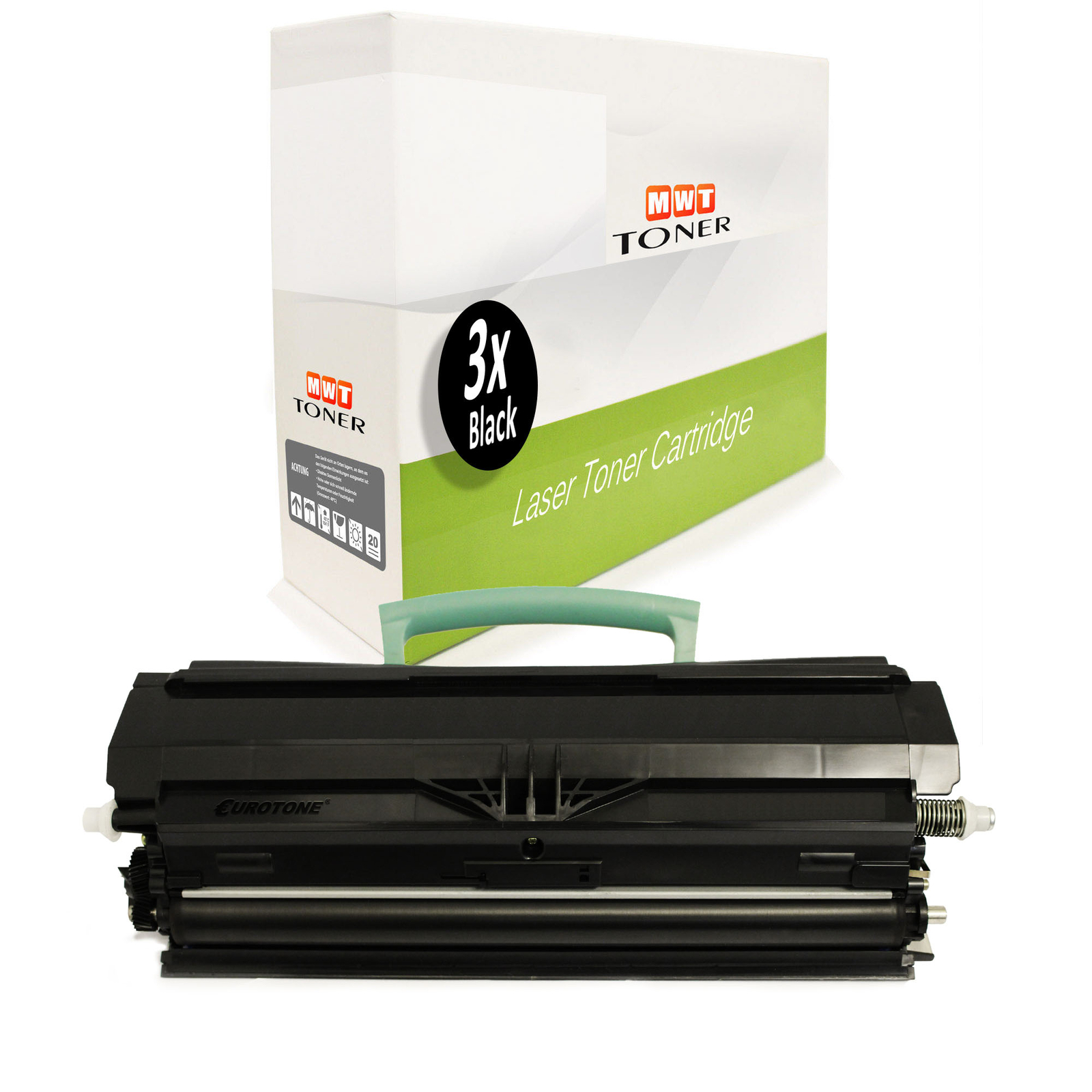 3x Toner replaces Lexmark X264H11G