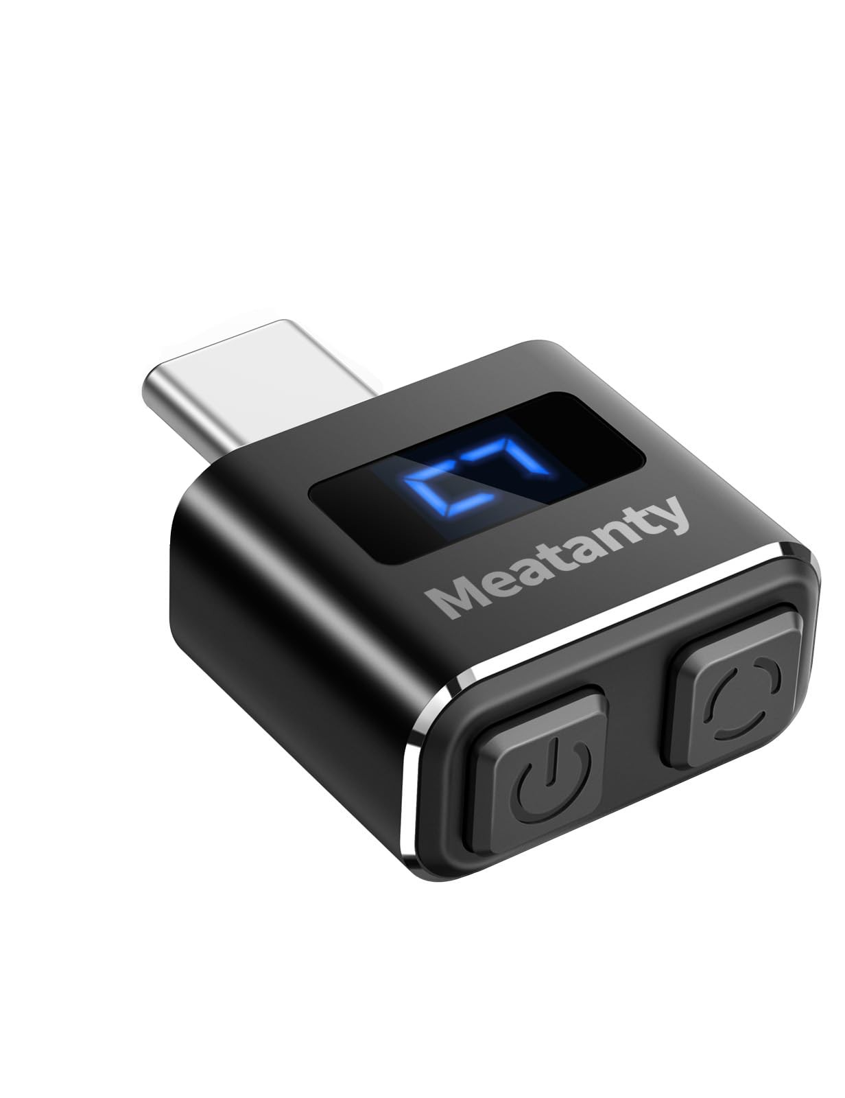 Meatanty Metal USB-C Tiny Mouse Jiggler, Mover Undetectable, Black
