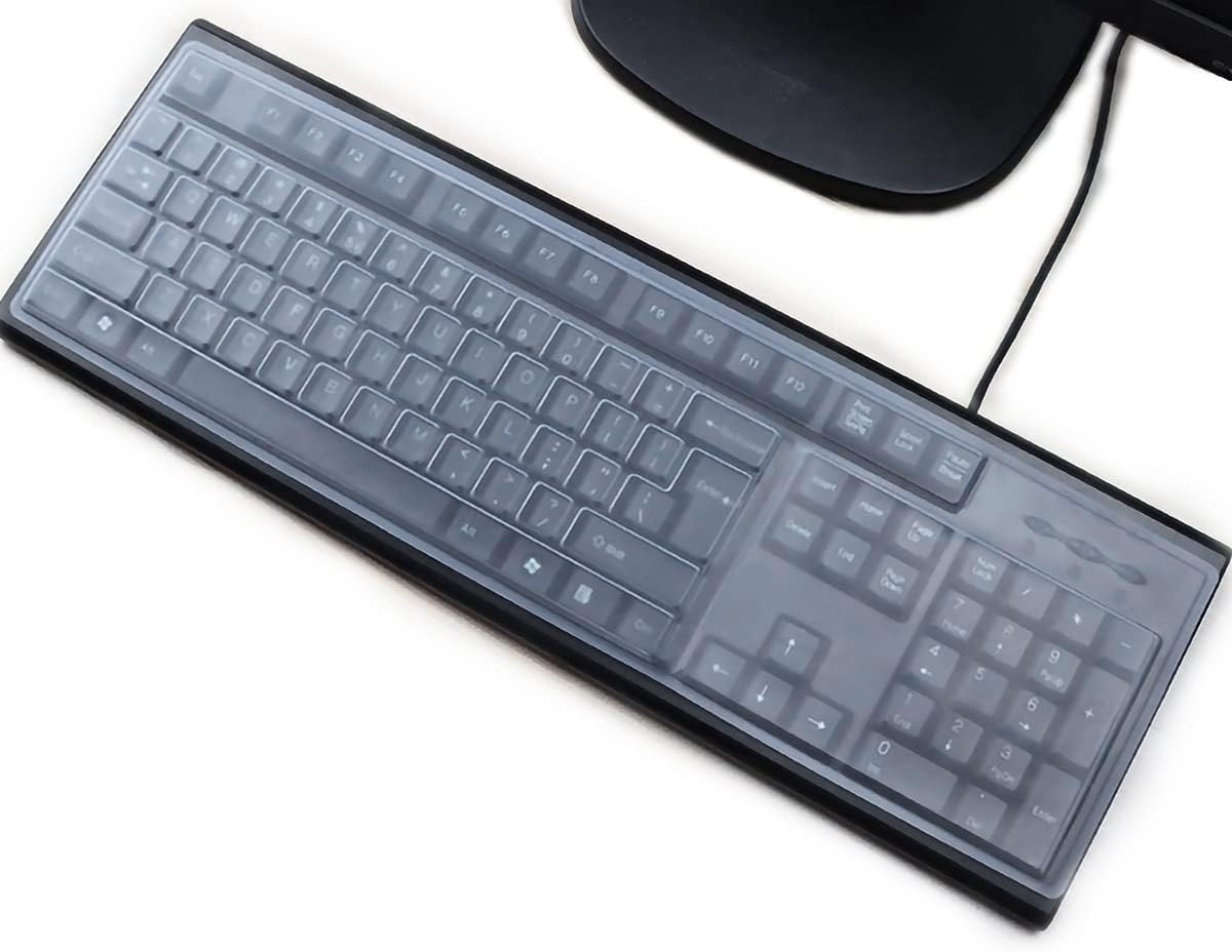 Universal Clear Anti-Dust Keyboard Skin Protector Cover for 104/107 Keys