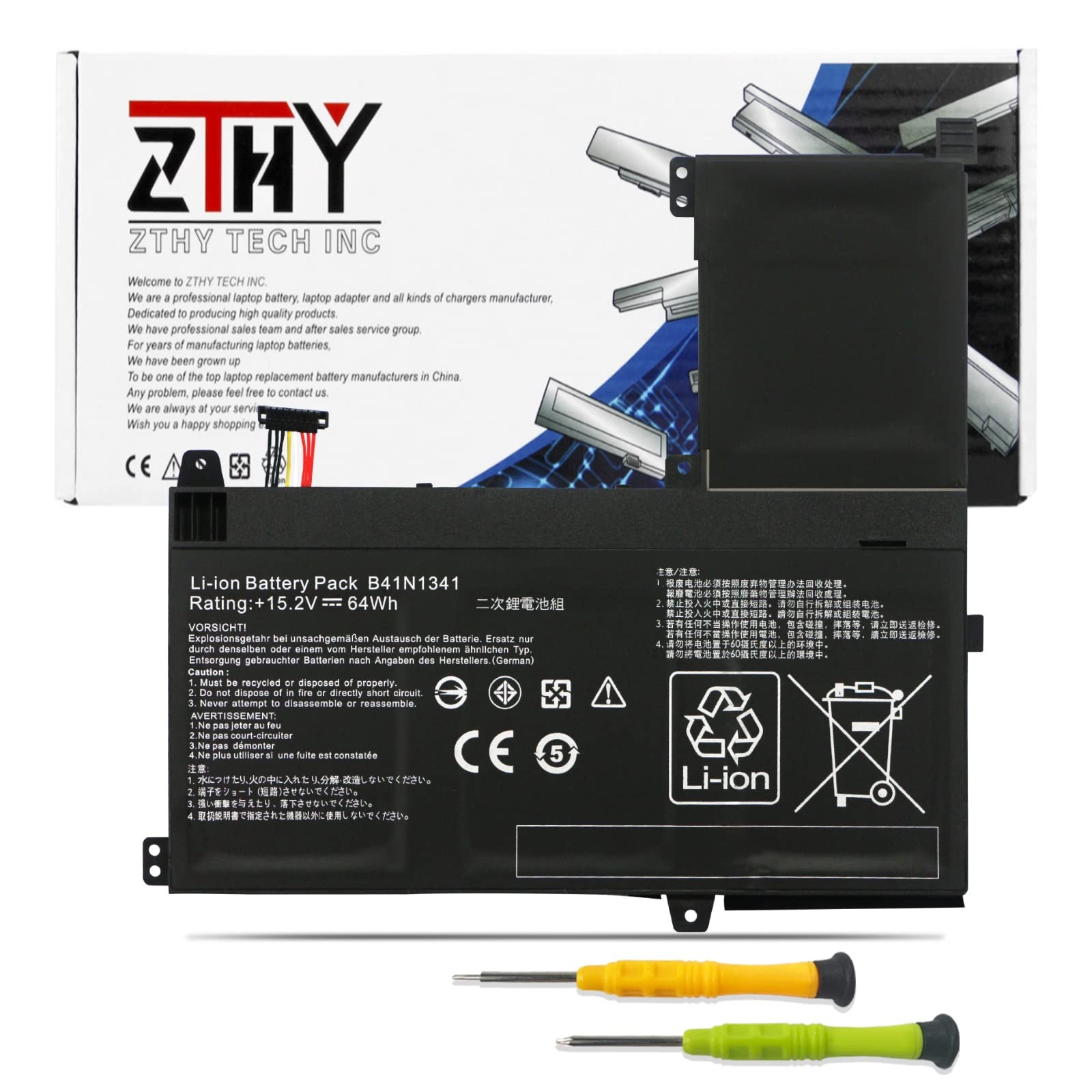 B41N1341 Laptop Battery Replacement for ASUS Q502 Q502L Q502LA Q502LA-BBI5T12...