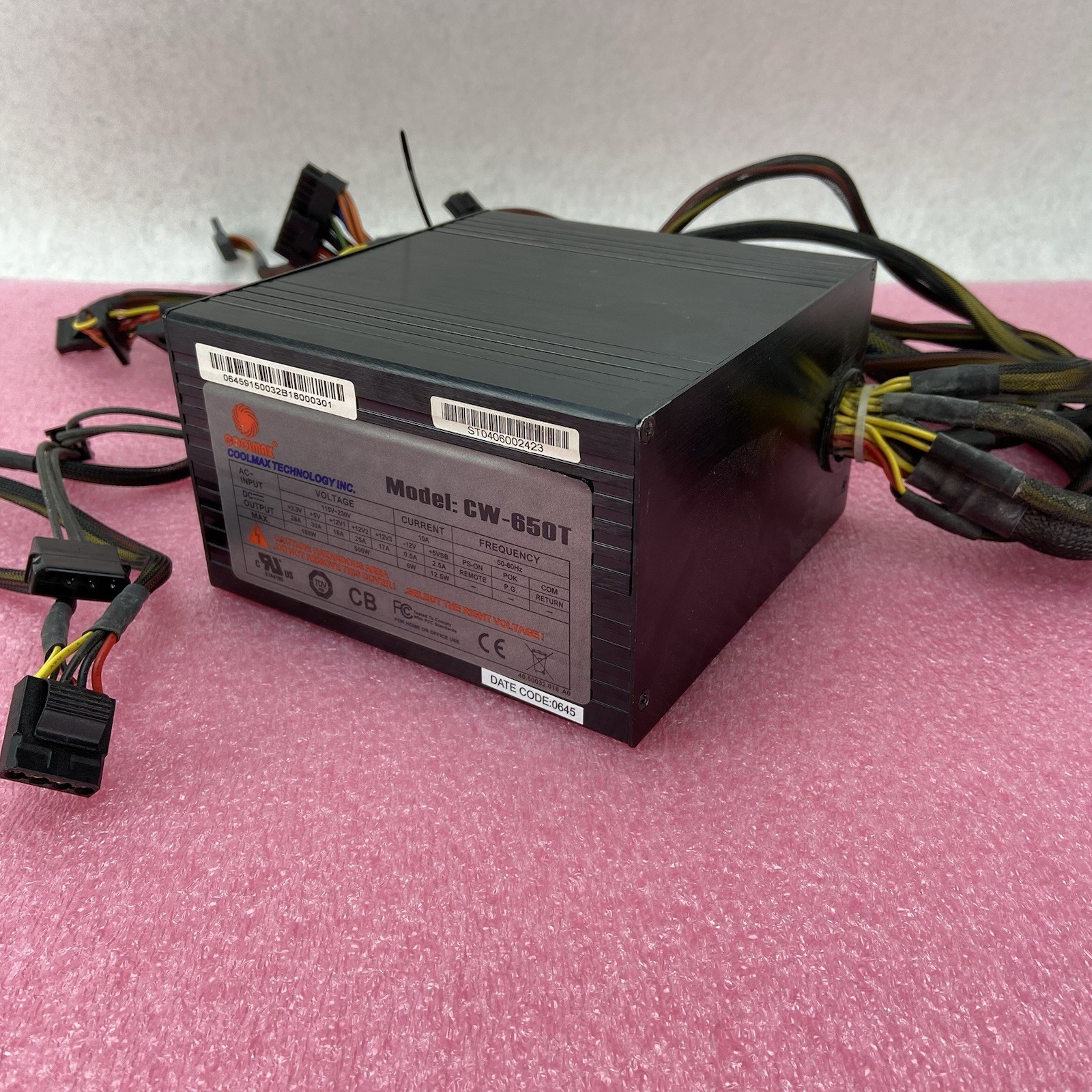 Coolmax CW-650T 600W ATX Power Supply