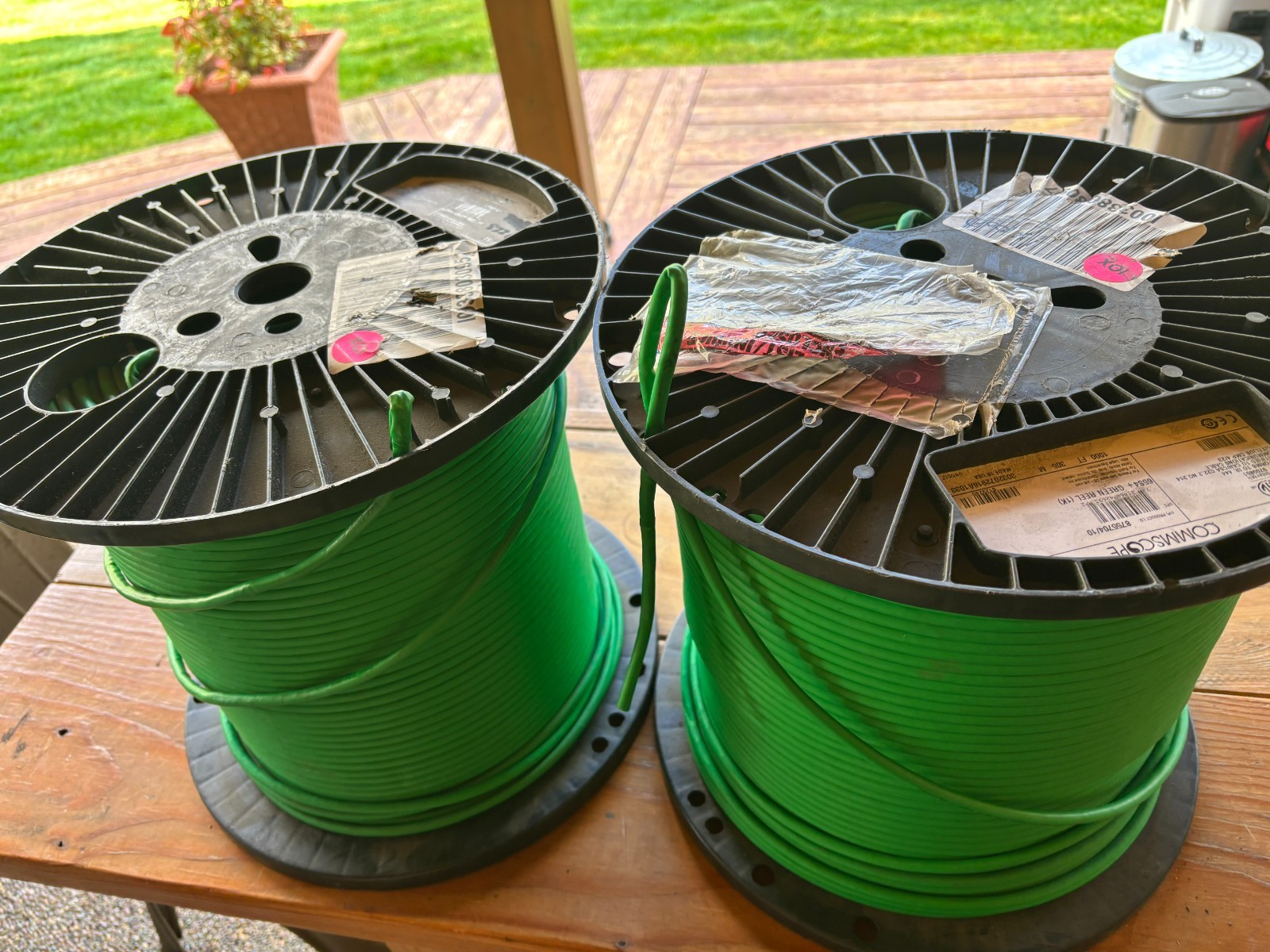 CommScope 4/23 23AWG F/UTP Cat6 Copper Cable Green Jacket See Desc. 822 feet