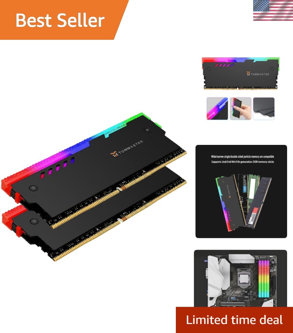 5V 3PIN ARGB RAM Heatsink Memory Cooler for DIY PC Game MOD Compatible with A...