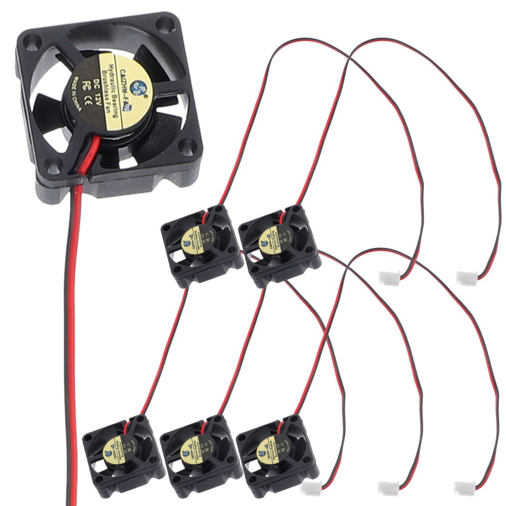 6Pcs Mini Blower Fans Durable Dc 12V Quiet Cooling for 3D Printer