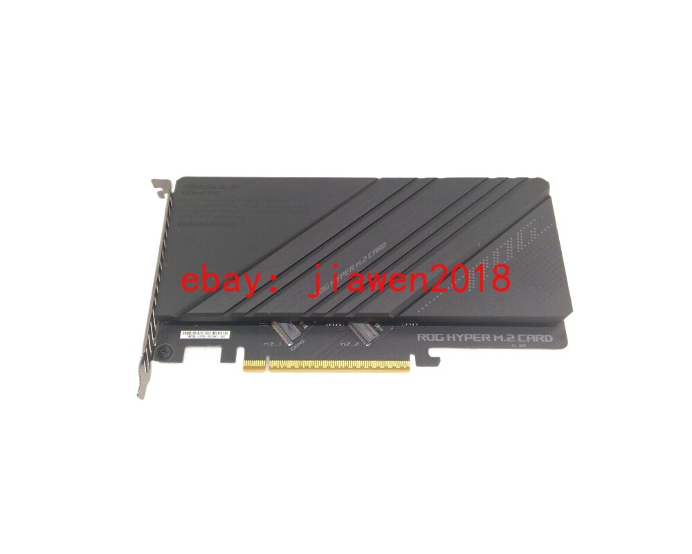 ASUS ROG Hyper M.2 Card X16 PCIe 3.0, Supports 2 NVMe M.2, Black