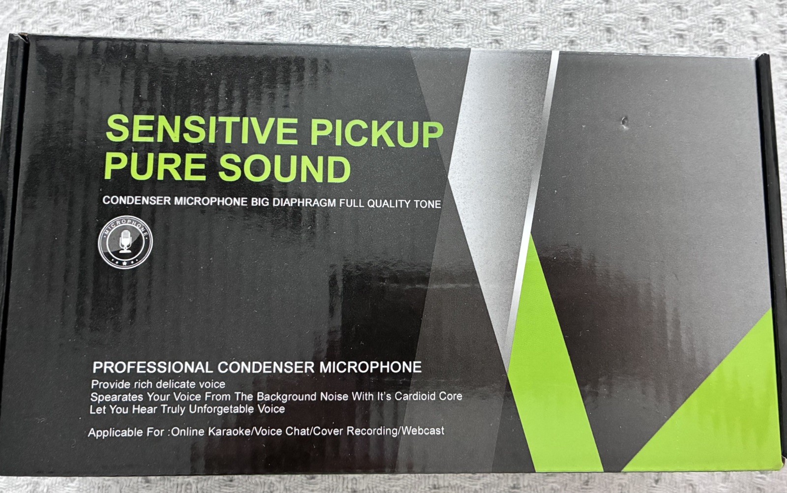 Sensitive pickup pure sound condenser microphone 