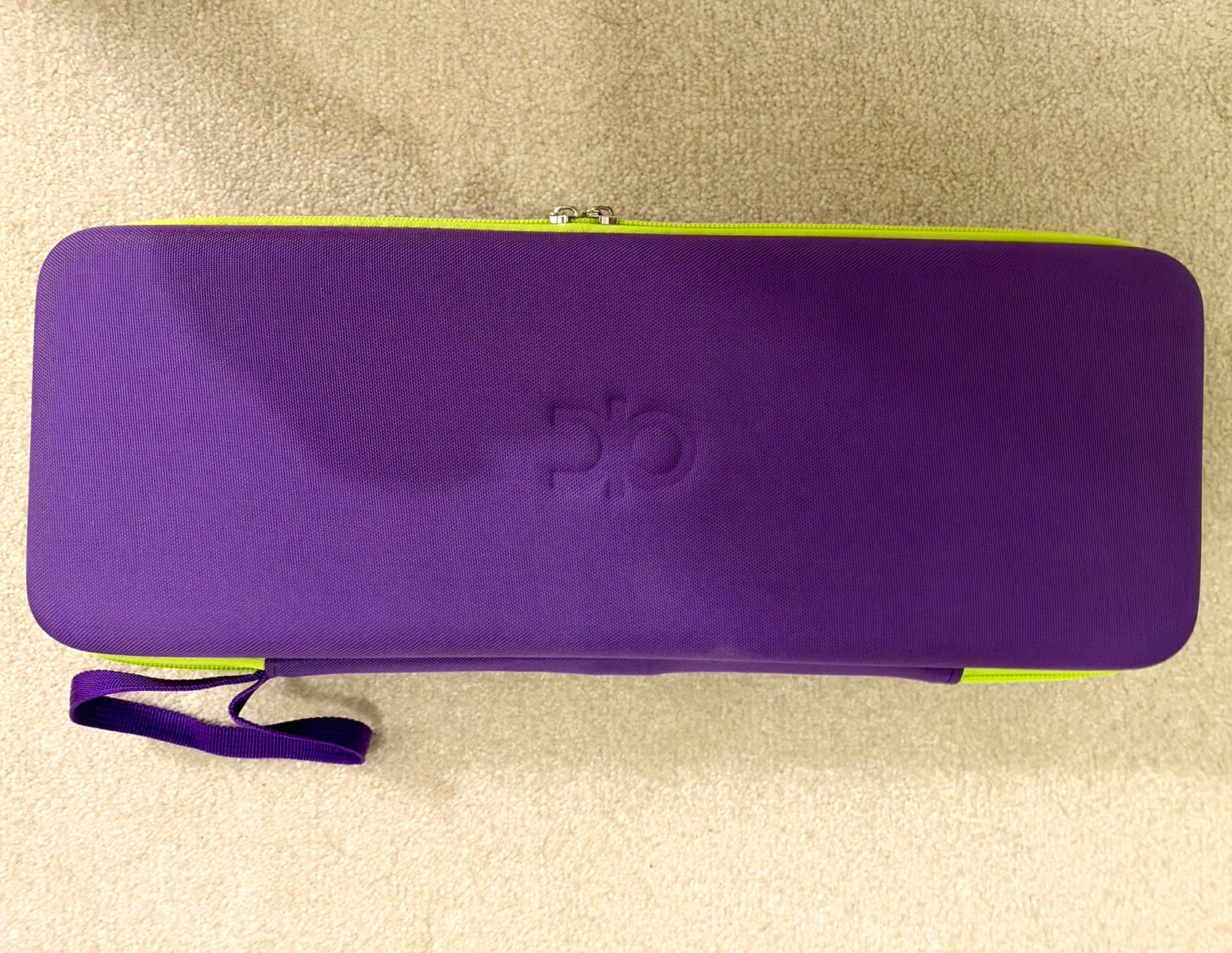 Compact Wired Mechanical Keyboard Purple/Green QWERTY English Case Coiled Cable