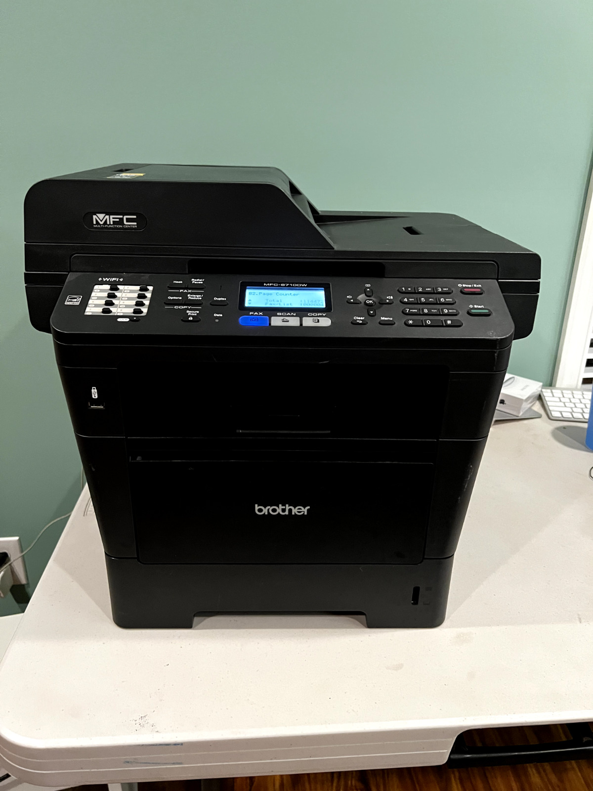 TESTED AND WORKING Brother MFC-8710DW All-In-One Laser Printer