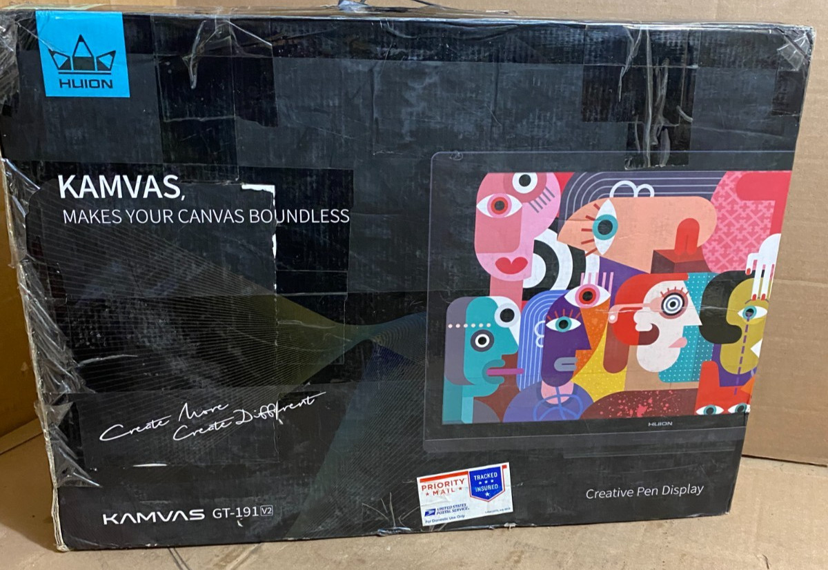 Huion Kamvas GT-191 v2 19.5 inch Drawing Monitor Pen Display w/ Battery Free Pen