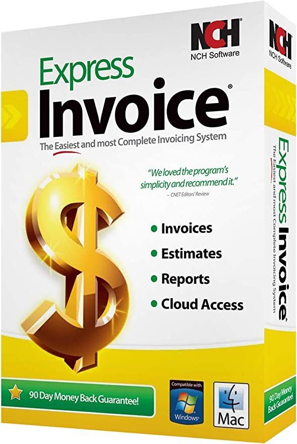 NCH Software Express Invoice for Mac & Windows quick and easy invoice templates