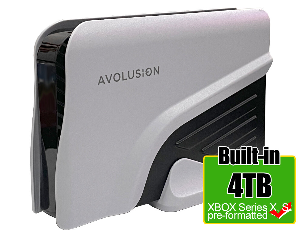 Avolusion PRO-Z Series 4TB USB 3.0 External Gaming Hard Drive for XBOX X,S