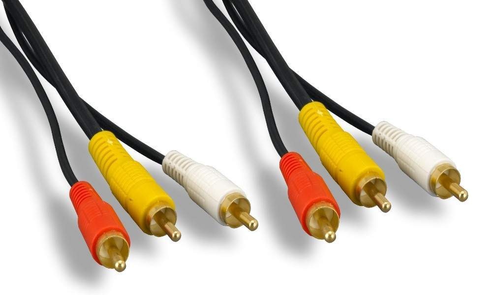 Dual RCA Audio RG59 Video Cable 12FT AV Premium