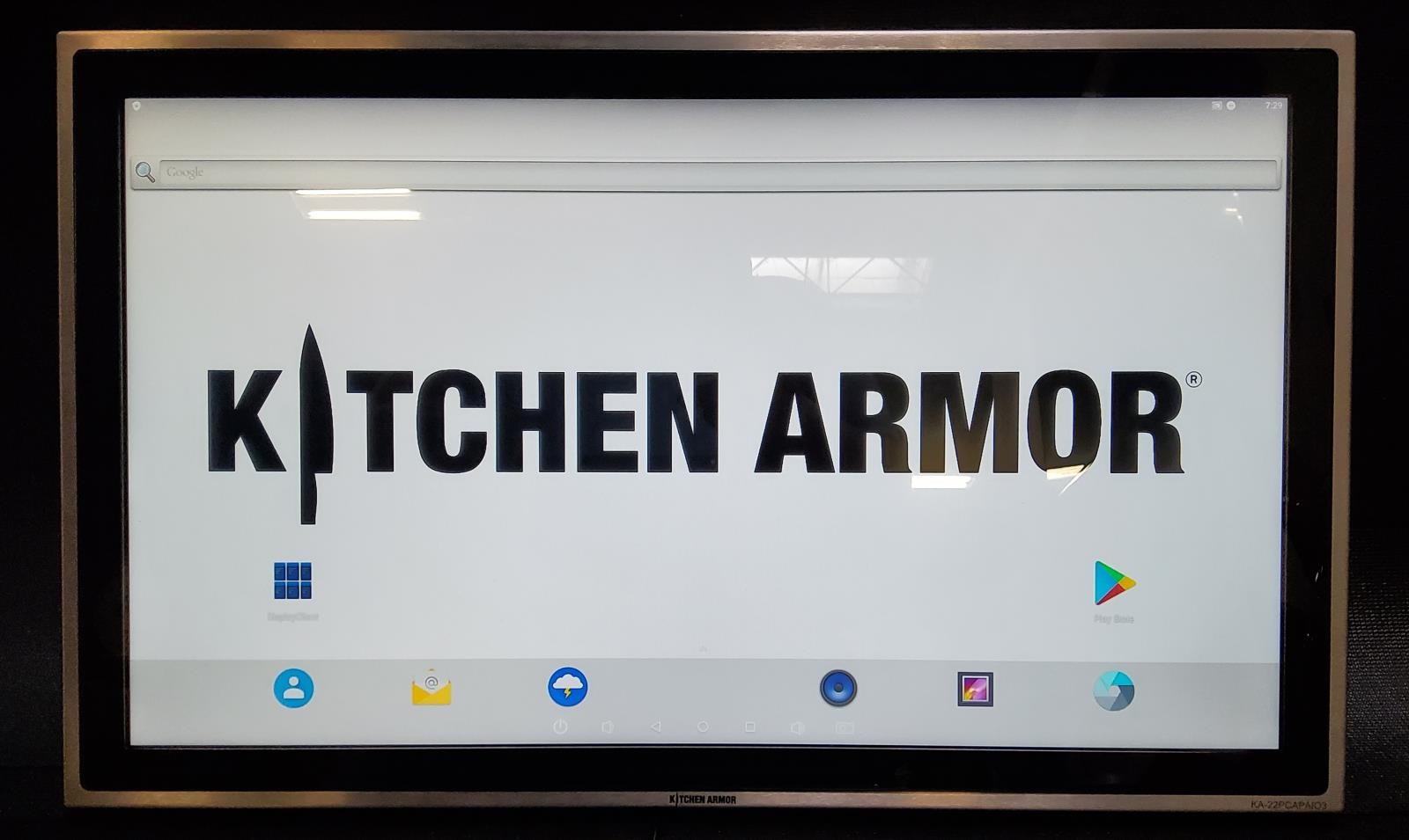 Kitchen Armor Steel Cased 22" Touchscreen AIO Android KA22PCAPAIO3 W/ AC ADAPTER