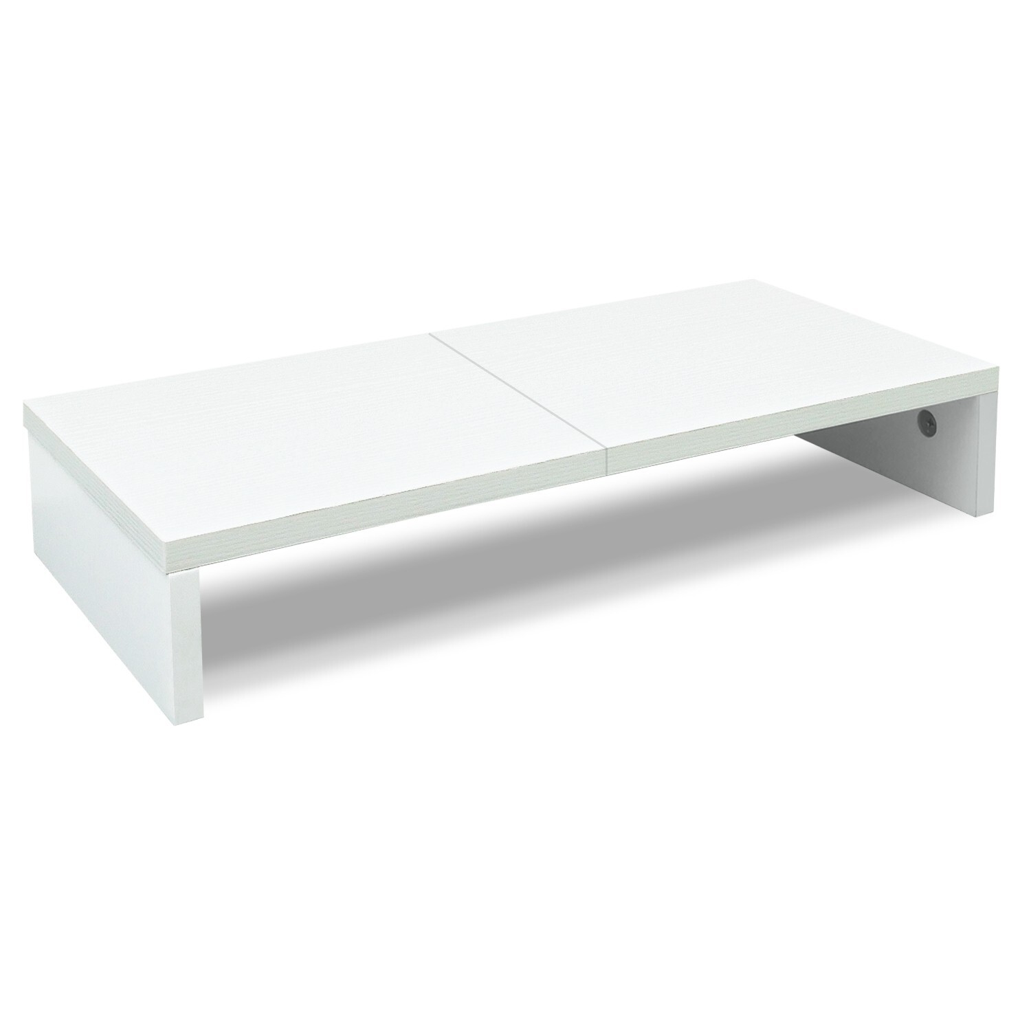20 inch Monitor Stand Riser for Desk, TV/Screen/PC/Printer/Laptop Riser White.