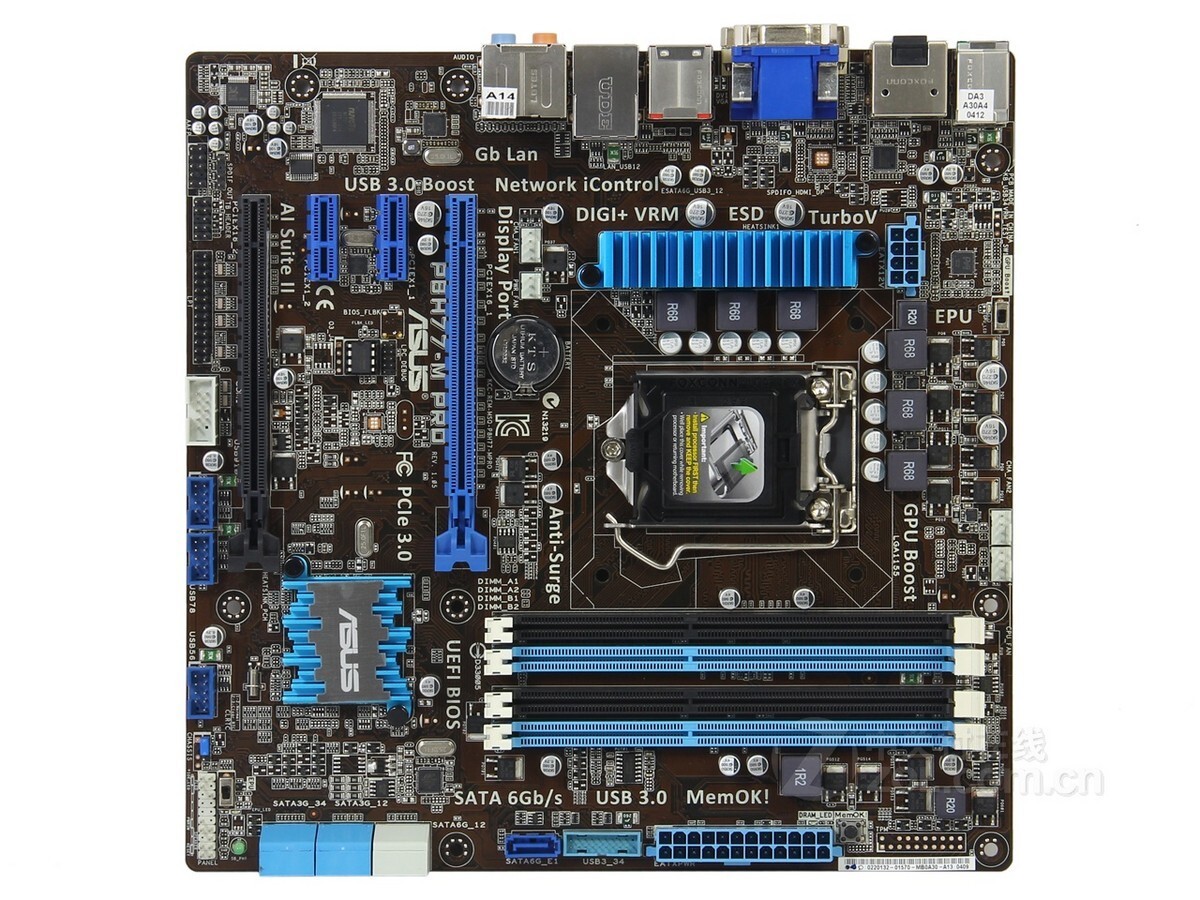 For ASUS P8H77-M PRO motherboard LGA1155 DDR3 32G HDMI+VGA+DVI+DP uATX Tested OK