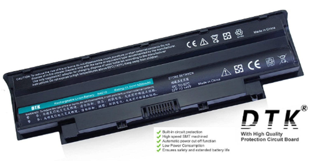 Dell N4010 N3010 N5010 11.1V 5200mAh Battery For Inspiron 3420 15r 17r 14r 13r