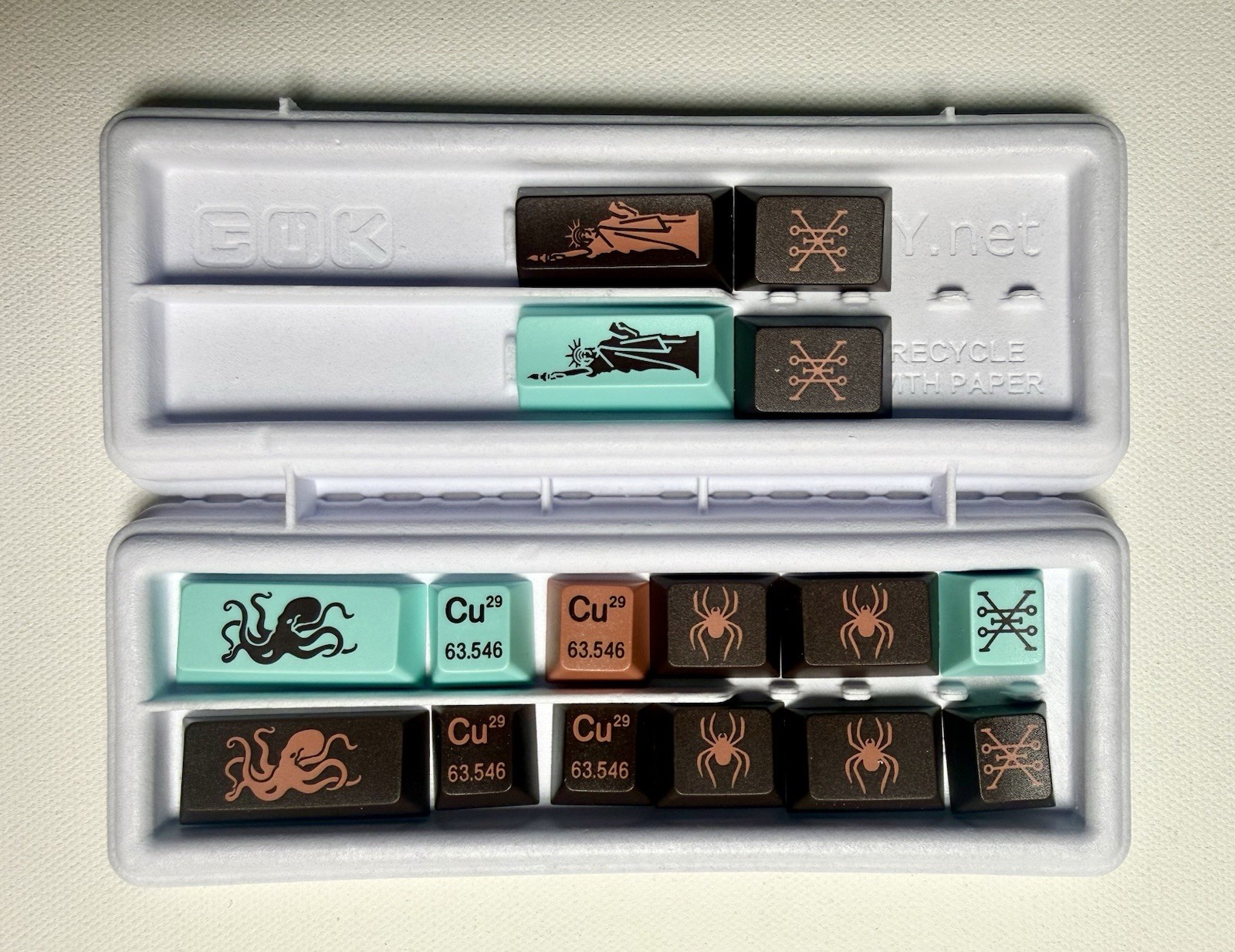 GMK Copper Novelty Kit Cherry MX Keycaps FPTK0724 Brand New Authentic Sealed