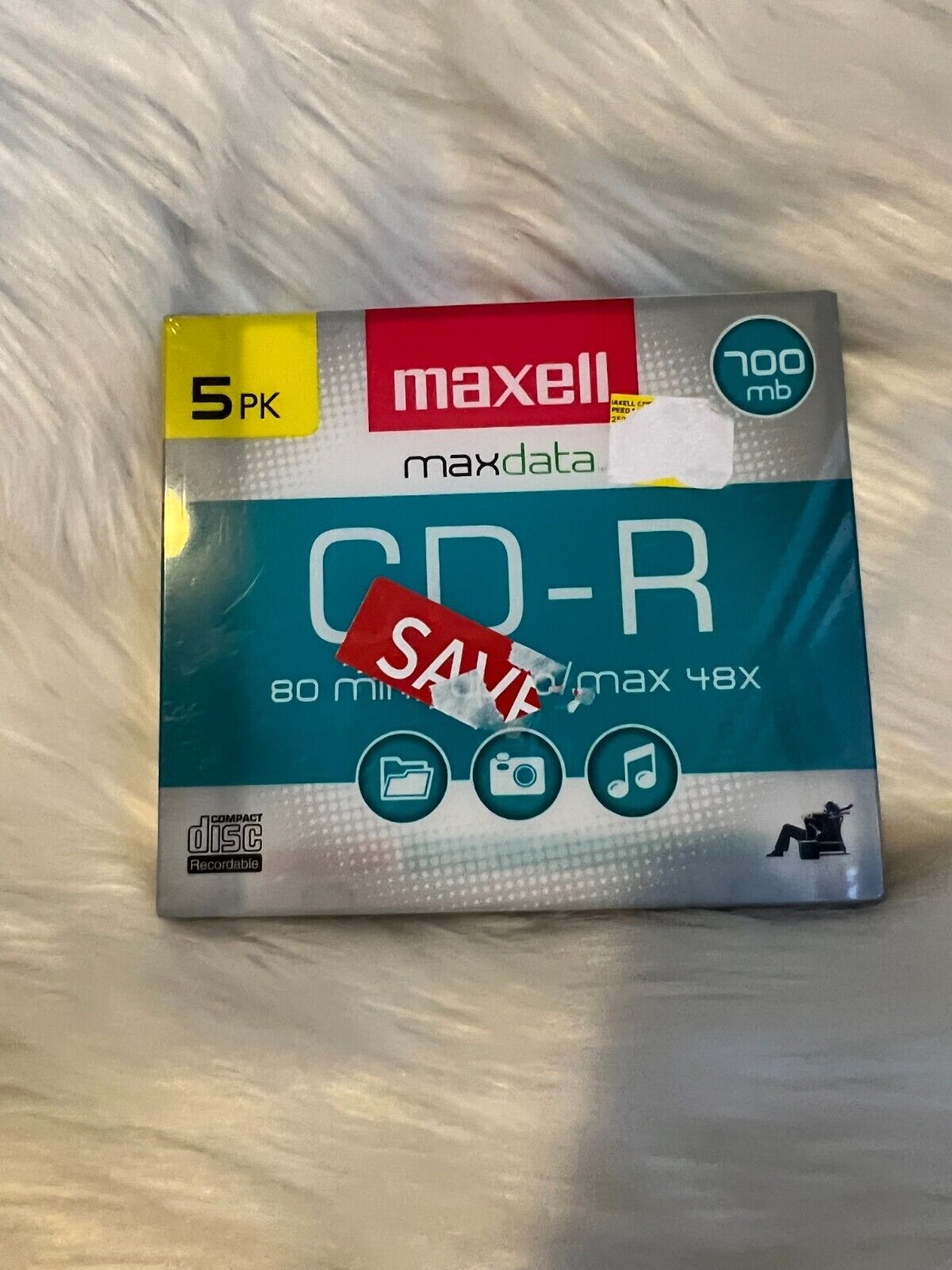 Maxell max-data CD-R 80 min 700 mb x 5 new