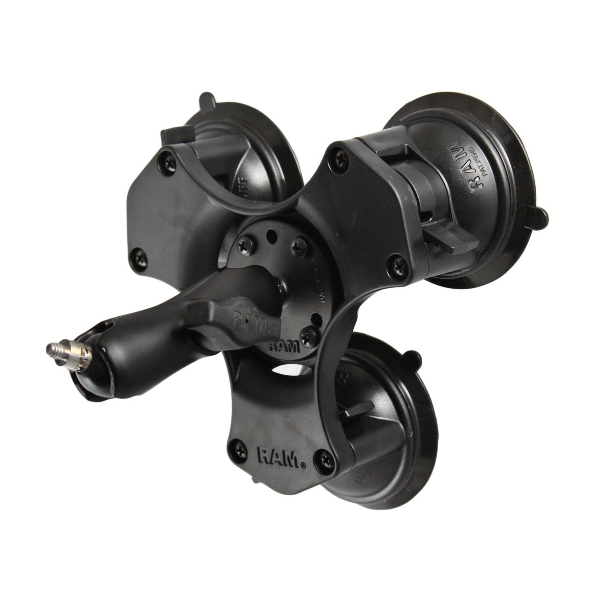 RAP-B-365-224-237U  RAM Twist-Lock Triple Suction Mount with 1/4"...