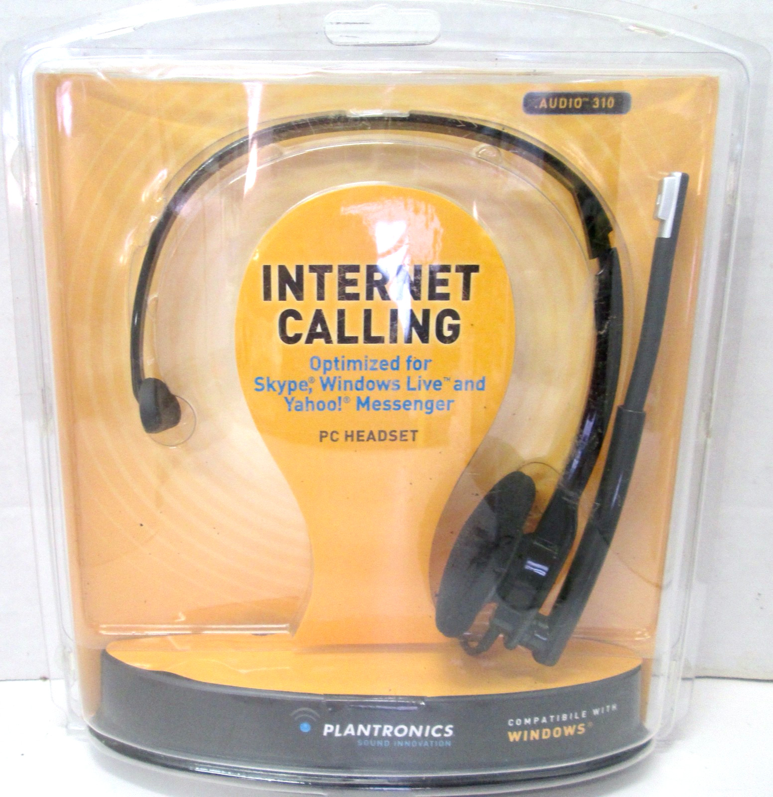New/Sealed PLANTRONICS AUDIO 310 PC HEADSET Compatible With Windows