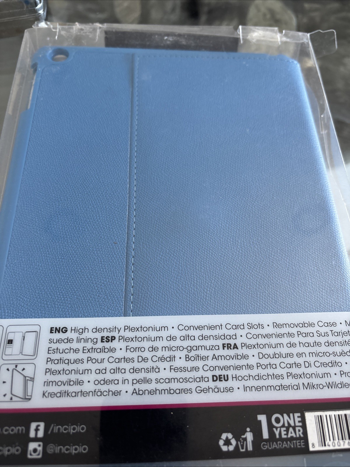 Incipio Lexington Folio (blue) IPD-332-BLU for iPad Air / iPad 5th Gen (2017)