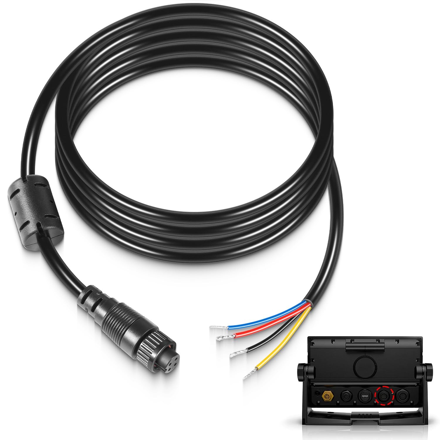Replacement 4Pin Power Cable For Simrad Navico NSS EVO1/2/3 NSE LSS1 BSM GO