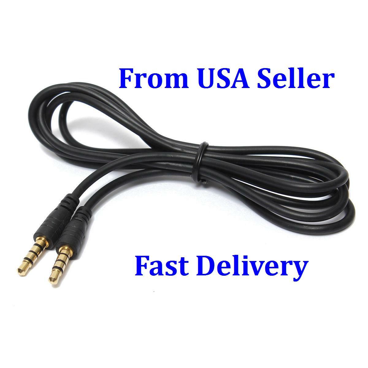 10 Ft DC Pro Premium 3.5mm (1/8") Stereo 4-Pole TRRS Male to Male Cord Cable USA