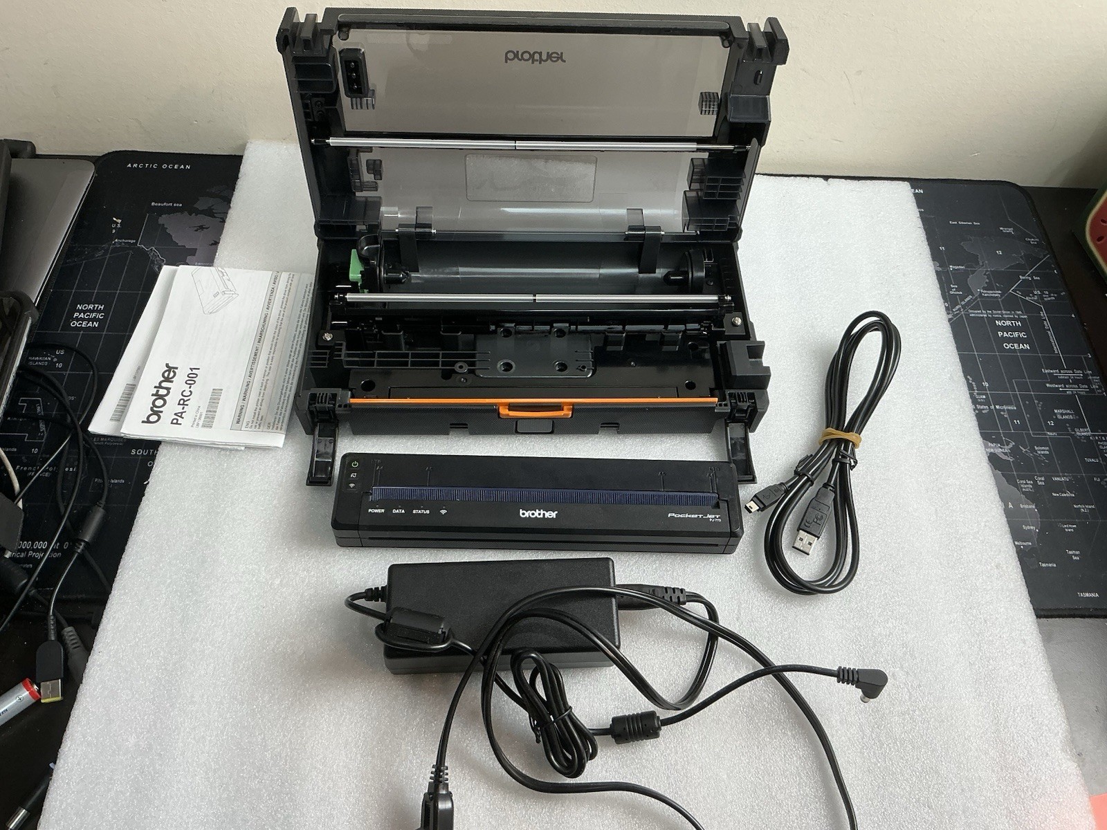 Brother PocketJet PJ-773  Mobile Thermal Printer WiFi USB And Rugged Roll Case