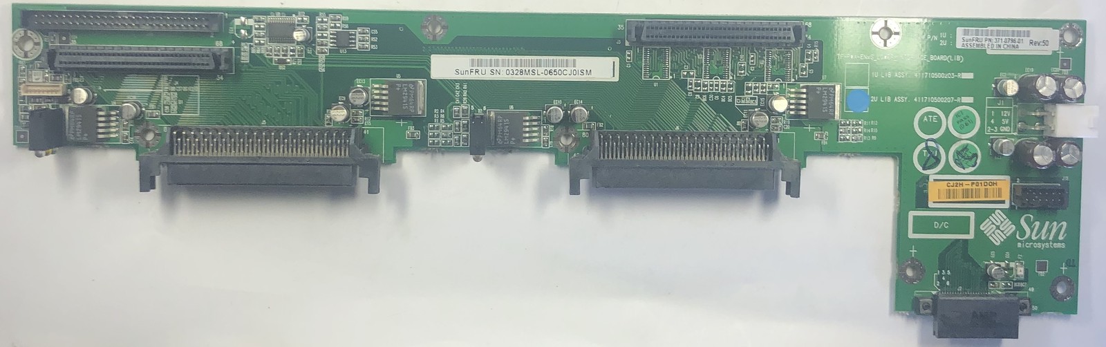 Sun Sunfire V240 Server SCSI Lower Backplane Interface Board- 371-0796-01