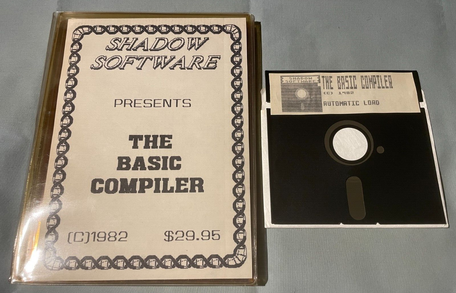 THE BASIC COMPILER - Atari 400/800 Computer Shadow Software 5.25" Disk - TESTED