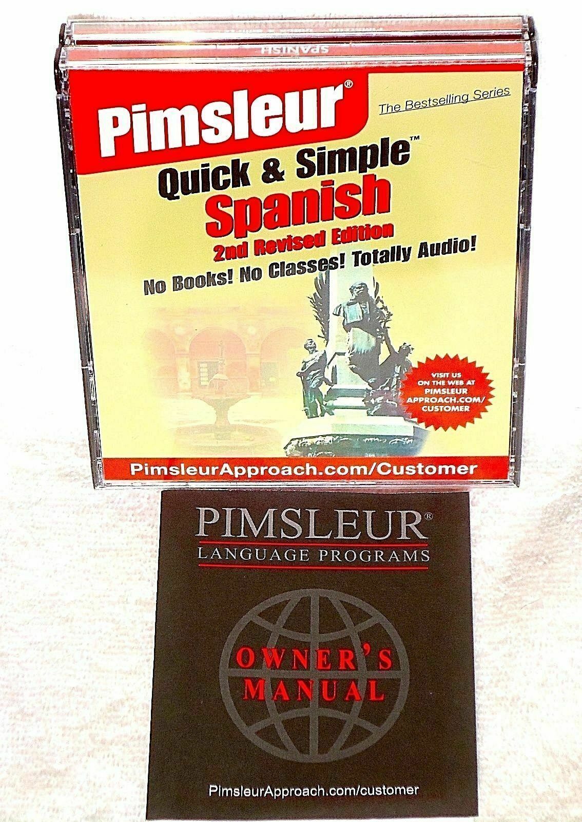 📀4Disc Set:Simon&Schuster's Pimsleur Quick & Simple 2nd Revised Edition Spanish