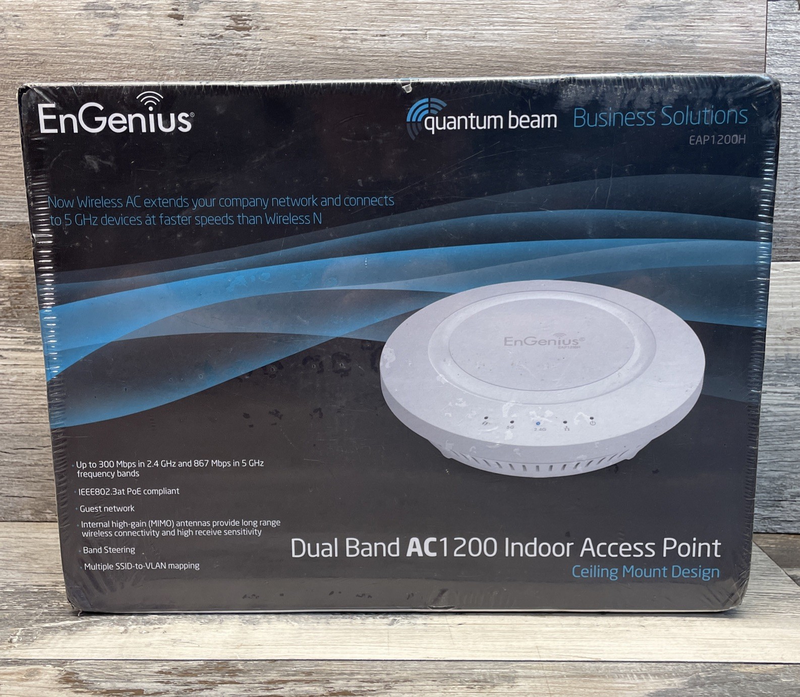 EnGenius Dual Band Ceiling Mount Wireless AC1200 Access Point EAP1200H - SEALED