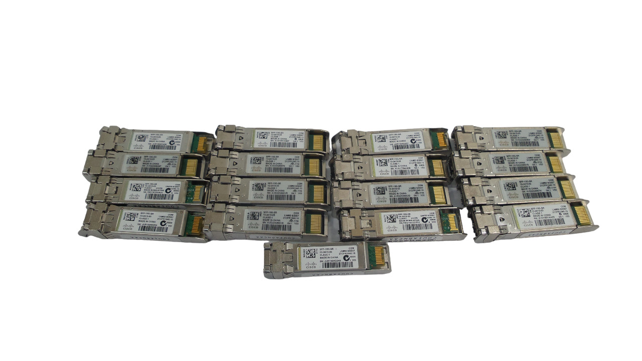 LOF OF 17 Transceivers Cisco SFP-10G-SR COM  10-24115-03 - 