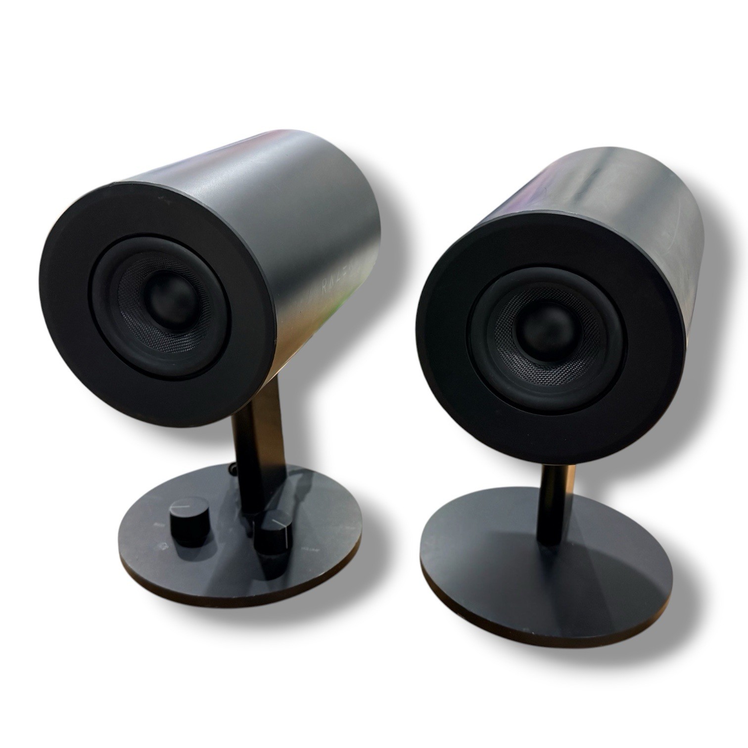 Razer Nommo RZ05-0245 2.0 Gaming Speakers Tested Working No Power Adapter