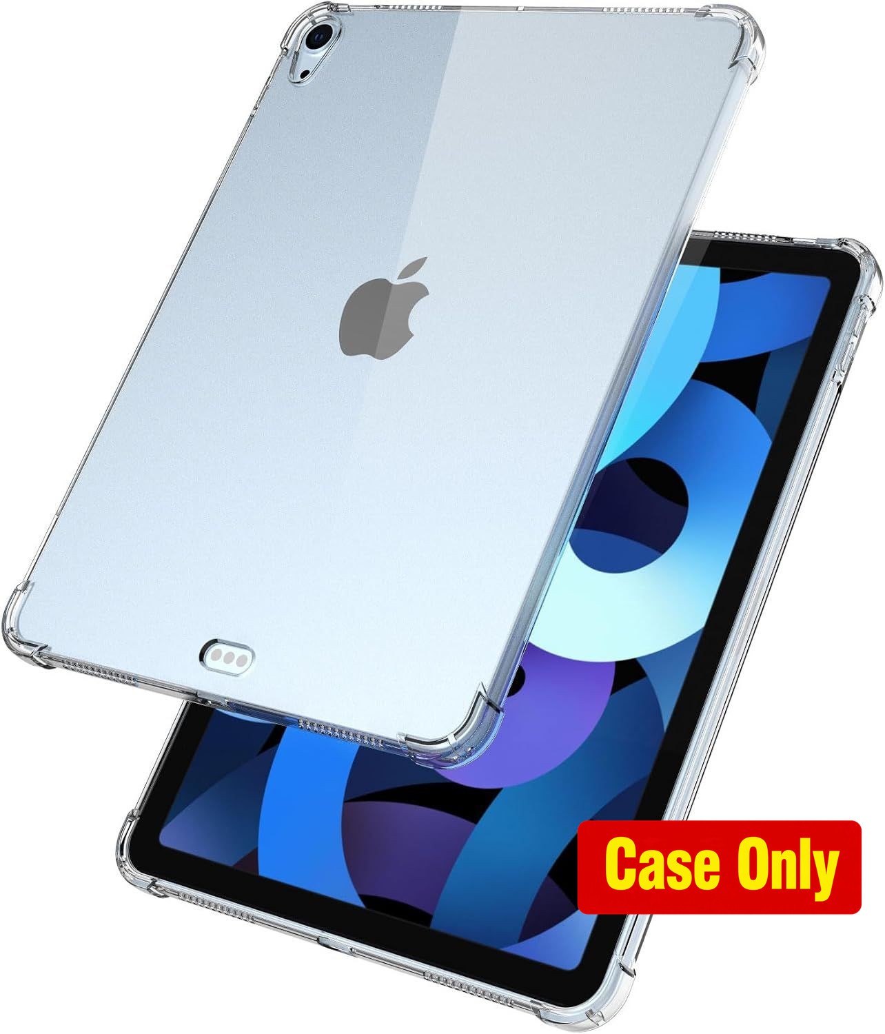 Clear Slim TPU Protective Case for iPad Air 11 Inch (2022/2020), Supports Apple
