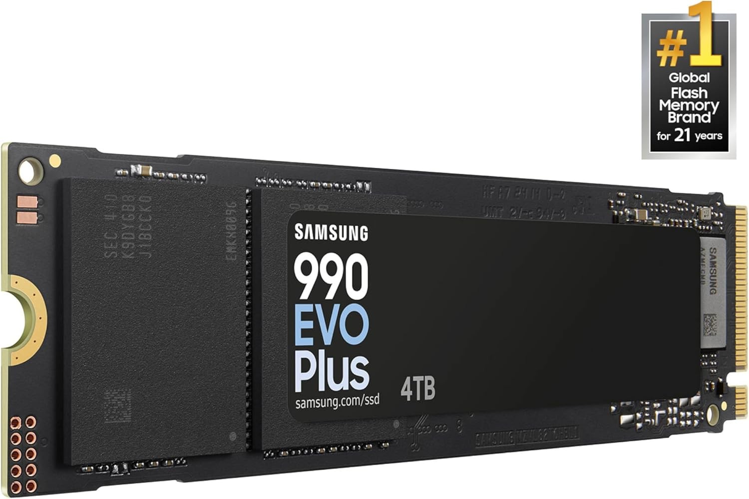 Samsung SSD 990 EVO Plus 4TB PCIe Gen 4x4 | 5x2 M.2 2280 Up to 7,250 MB/s