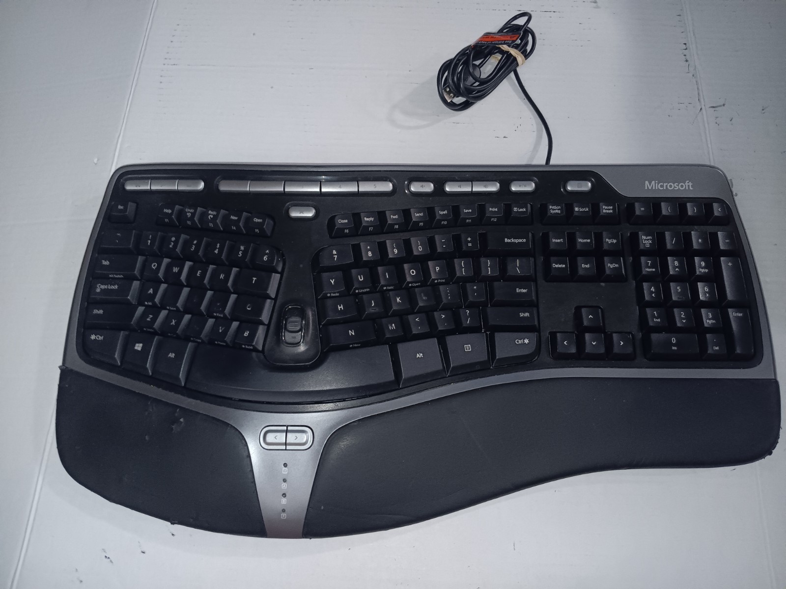 Microsoft Natural Ergonomic Keyboard 4000 V1.0 KU-0462 Wired Tested Working OEM