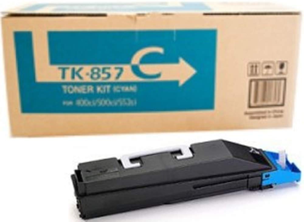 Original Kyocera TK-857C Cyan Toner. New Sealed Toner, We Ship Fast