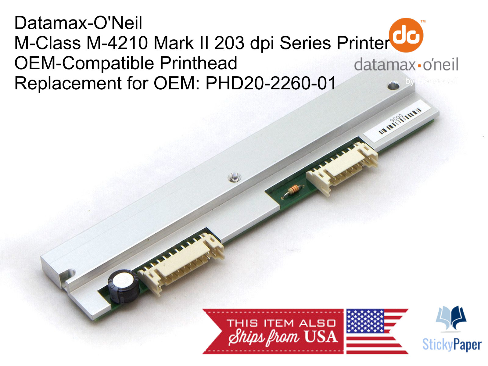 Datamax M-4210 Mark II (PHD20-2260-01) Compatible Printhead 203dpi. USA Stocked