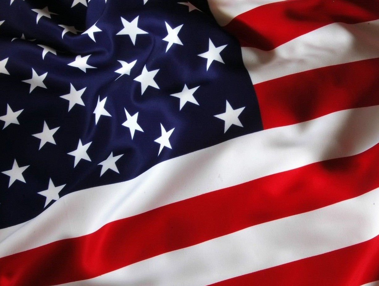 XL USA FLAG Stars and Stripes American Lock end Anti slip MOUSE PAD 10 x 8 inch 