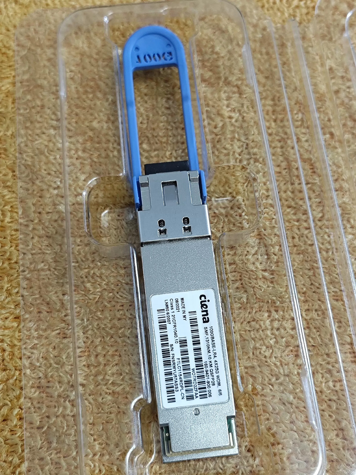 1PC CIENA 160-9401-900 006 100G BASE-LR4.4X25G WDM QSFP28 10KM FTLC1154RDPL-CN