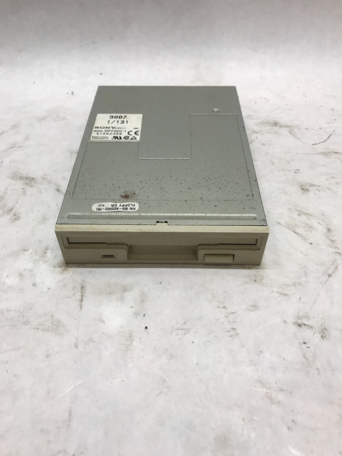Sony MPF920-1, 1.44MB Floppy Disk Drive FDD 3-1/2" Internal Tested Working - DW