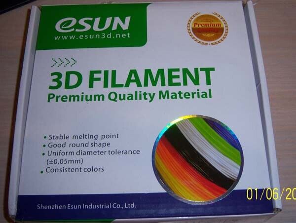 eSun Elastic 3D Print Filament 1.75mm Natural .5KG Roll Premium 
