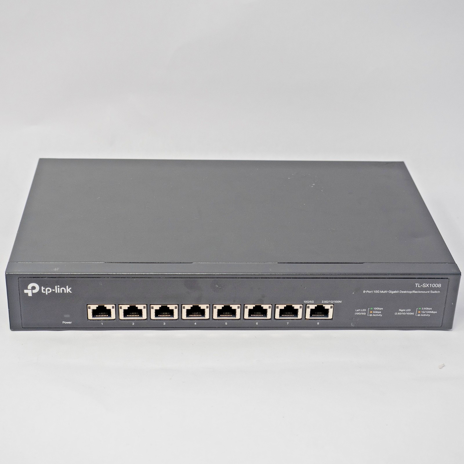 TP-Link TL-SX1008 8-Port 10GbE Multi-Gig RJ45 Unmanaged 10Gb Ethernet Switch