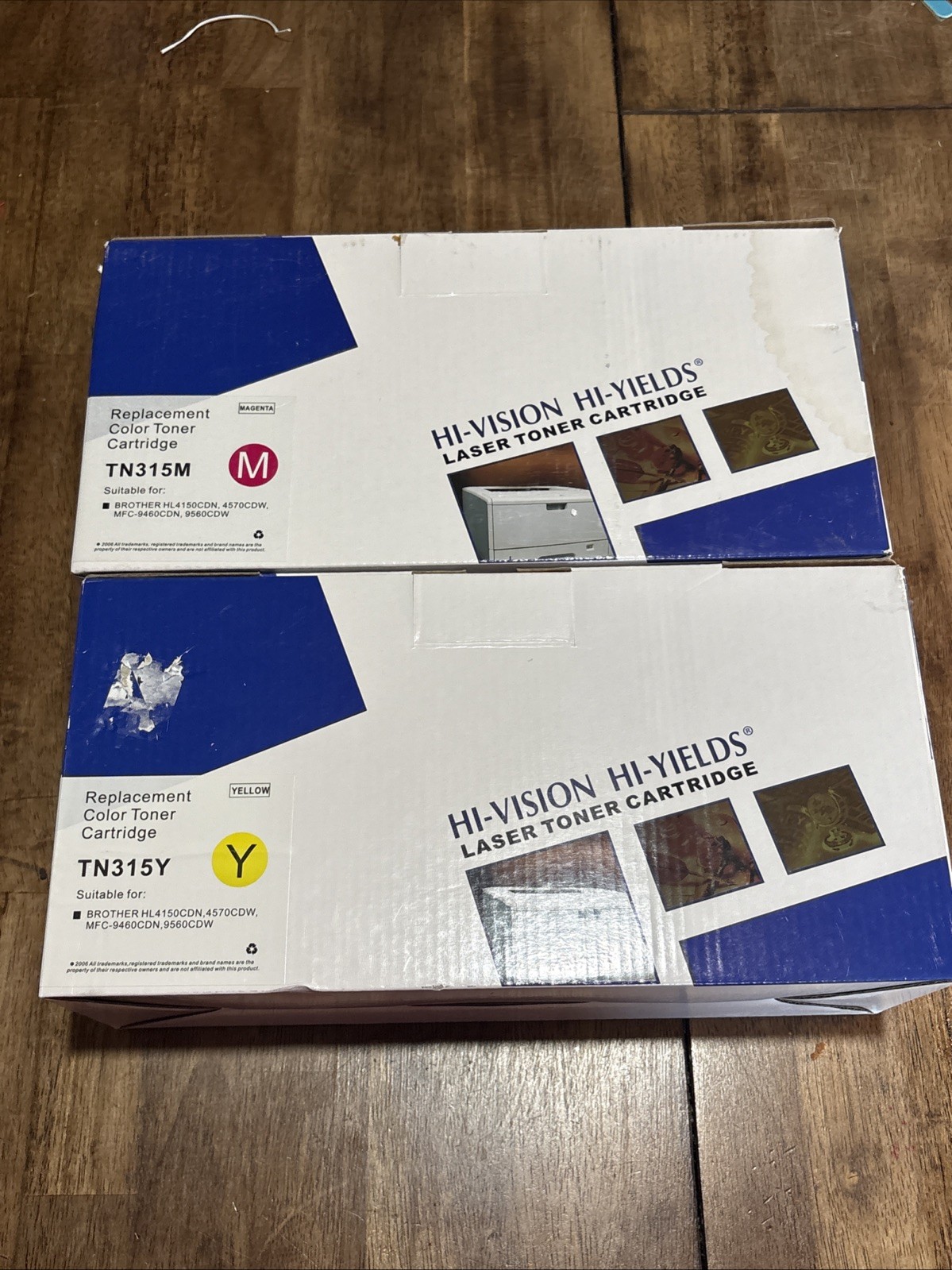 HI-VISION HI-YIELDS Laser Toner Cartridge TN315M & TN315Y