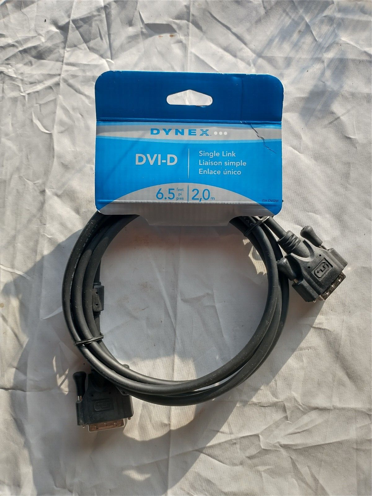 Dynex DX-DVI2M - DVI cable - single link - DVI-D (M) - DVI-D (M) - 6.5 ft