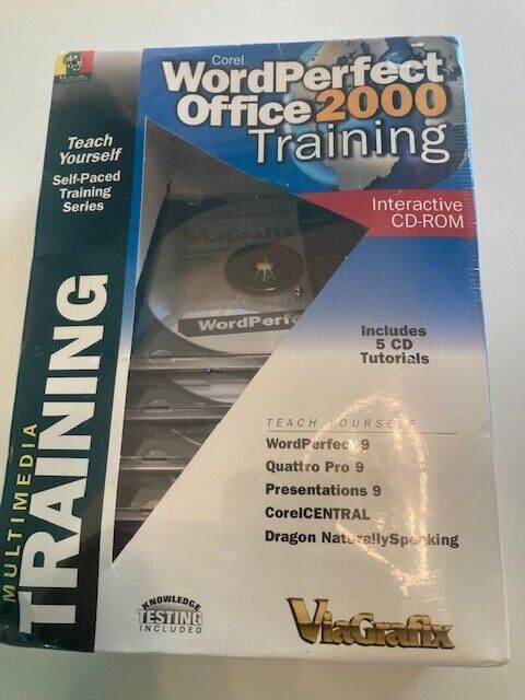 Corel Word Perfect Office 2000 Training 5 tutorials including Word Perfect  New