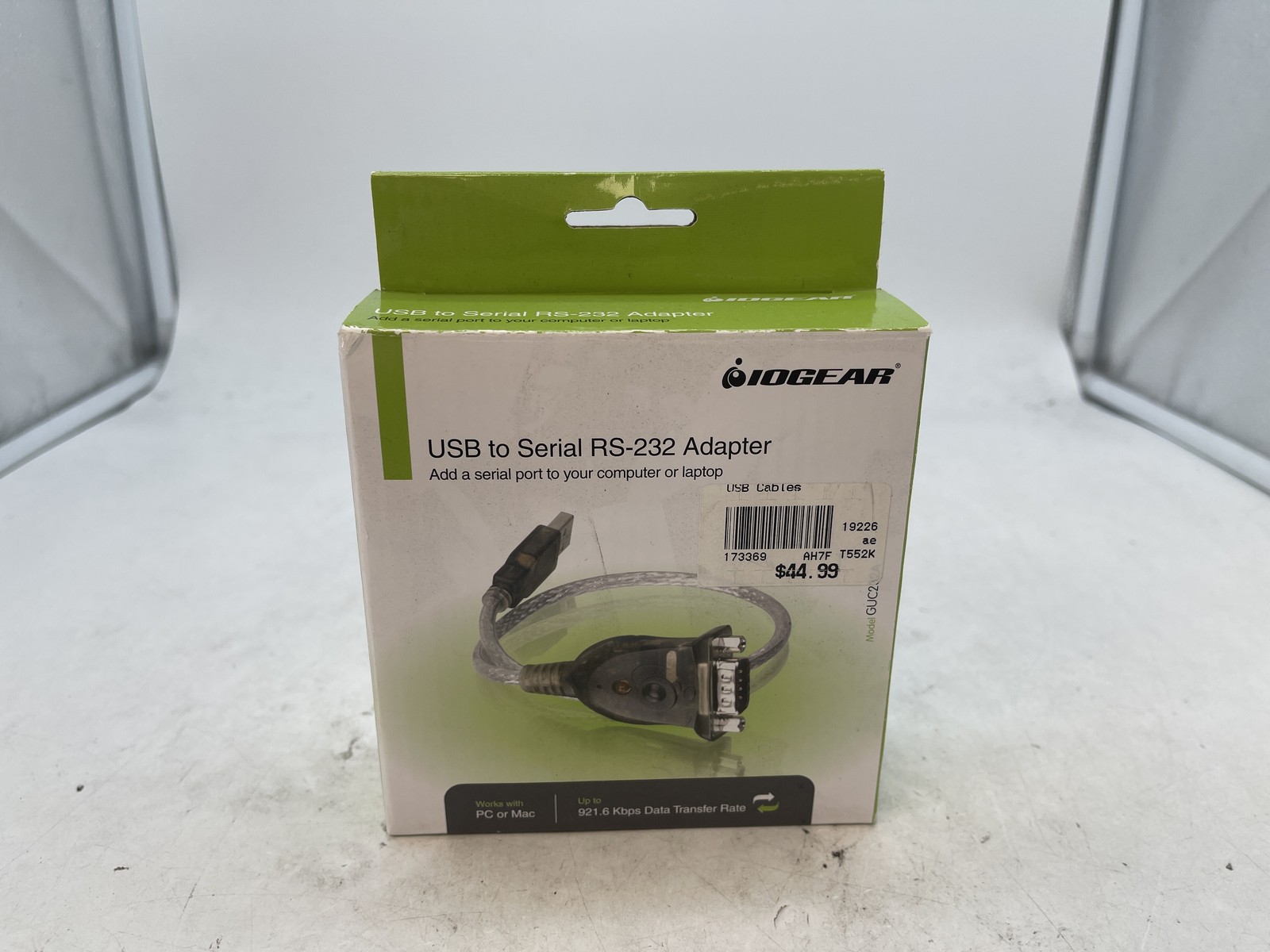 IOGEAR USB to Serial RS-232 Adapter Cable — Model GUC232A (New in Box)