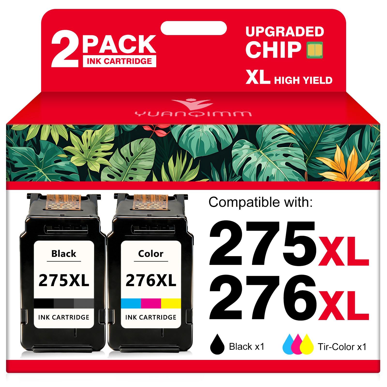 PG-275XL CL-276XL Ink Cartridges For Canon Pixma TS3520 TS3720 TR4700 TR4722