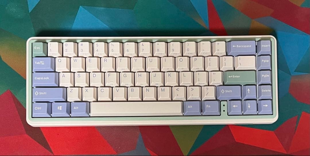 Varmilo Miniro Eucalyptus Silver Switch US Layout Gaming Keyboard Used